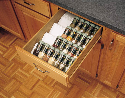 kitchen cabinet drawer spice bottle storage insert organizer spice rack organization