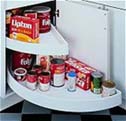 dead blind corner access from Rev A Shelf and kitchen shelves to make your life easier