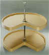 kidney shape lazy susan from rev a shelf and kitchen shelves