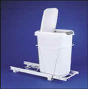 pull out sliding trash system for kitchen waste storage